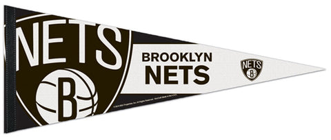 Brooklyn Nets Official NBA Logo-Style Premium Felt Collector's Pennant - Wincraft