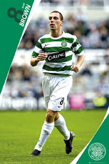 Scott Brown "Superstar" Glasow Celtic FC Poster - GB 2007