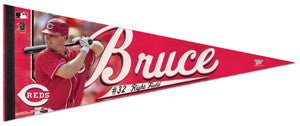 Jay Bruce "Reds Action" Premium Felt Collector's Pennant - Wincraft