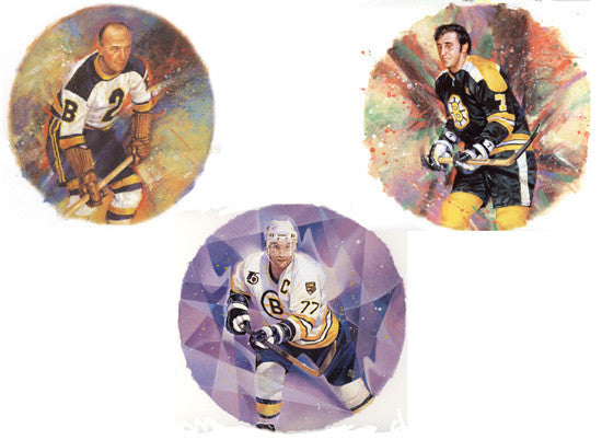 Boston Bruins "Legends" (3 Classic Art Prints Combo)
