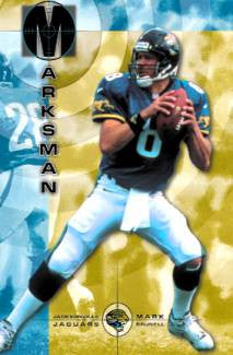 Mark Brunell "Marksman" Jacksonville Jaguars NFL Action Poster - Costacos 2000