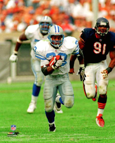 Barry Sanders "Breakaway" (c.1996) Detroit Lions Premium Poster Print - Photofile Inc.