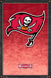 Tampa Bay Bucs Official NFL Football Team Logo Poster - Costacos Sports Inc.