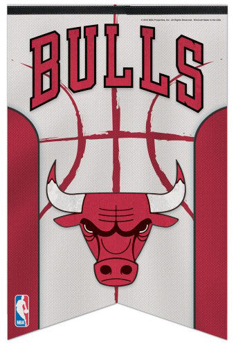 Chicago Bulls Official NBA Basketball Team Logo Premium Felt Banner - Wincraft Inc.