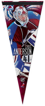 Craig Anderson "Action" Colorado Avalanche Premium Felt Collector's Pennant (LE /1000)