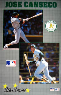 Jose Canseco "Star Series" Oakland A's Poster - Starline 1990