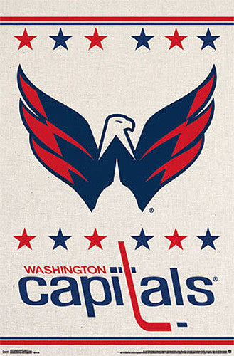 Washington Capitals Official NHL Hockey Team Logo Poster - Costacos ...