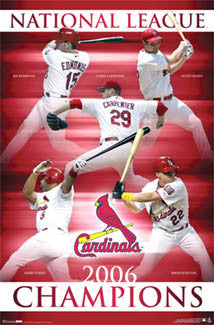 St. Louis Cardinals 2006 National League Champions Poster - Costacos Sports