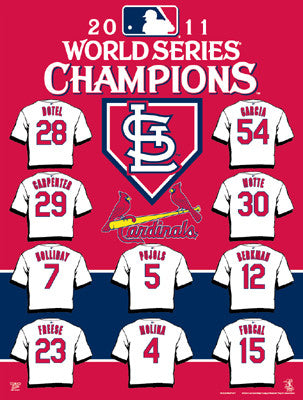 St. Louis Cardinals 2011 WS "Jerseys" Commemorative Banner Flag - Wincraft 2011