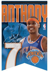 Carmelo Anthony "New York 7" Premium Felt Banner - Wincraft Inc.
