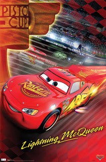 Disney-Pixar Cars "Piston Cup" Lightning McQueen Poster - Trends International