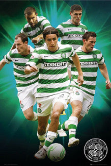 Glasgow Celtic "Fab Five" SPL Football Poster - GB Eye (UK) 2010/11