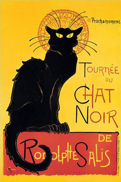 Chat Noir (Paris 1896) Bohemian Cafe Black Cat Vintage Poster Reproduction (24"x36") - Eurographics Inc.