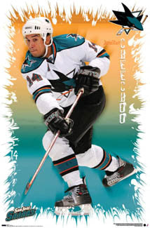 Jonathan Cheechoo "Shark Attack" San Jose Sharks Poster - Costacos 2007