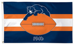 Chicago Bears "1946" Official Vintage Style NFL Football 3'x5' Flag - Wincraft Inc.
