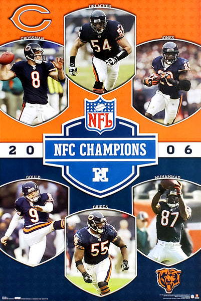 Chicago Bears NFC Champions 2006 Commemorative Poster - Costacos Sports