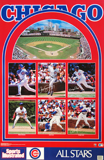 Mark Grace Extra Bases Chicago Cubs Poster - Marketcom/S.I.