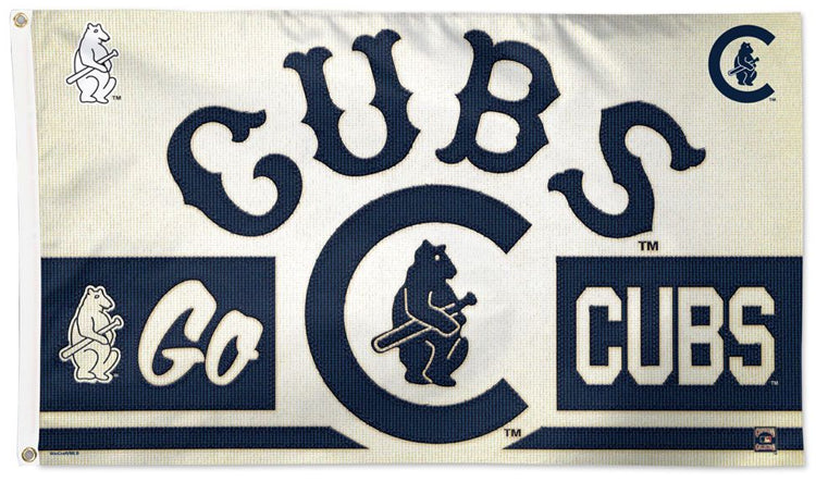 City of Chicago SPORTS TEAMS Logo’s Bears, Bulls, Cubs, Blackhawks (3x5)  Black Flag