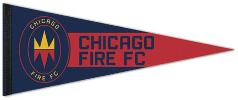 Chicago Fire FC Soccer Official MLS Soccer Team Logo Premium Felt Collector's Pennant - Wincraft
