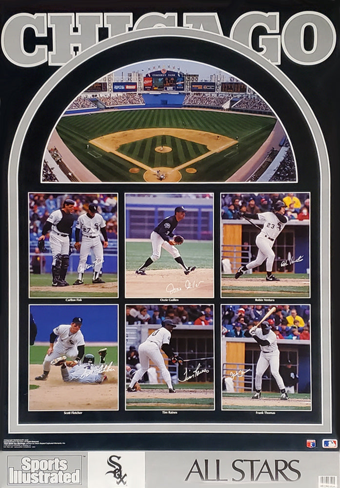 Chicago White Sox All Stars 1991 Poster (Fisk, Thomas, Raines, Guillen,  Ventura) - Marketcom/Sports Illustrated