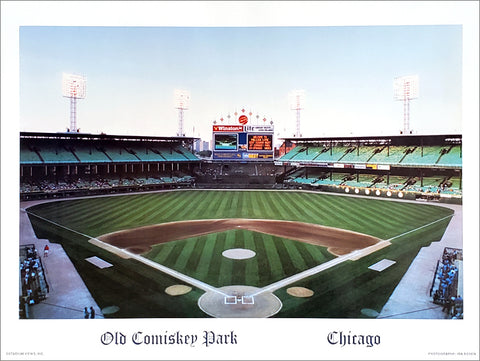 Chicago White Sox Old Comiskey Park Poster Print - Stadium Views 1990