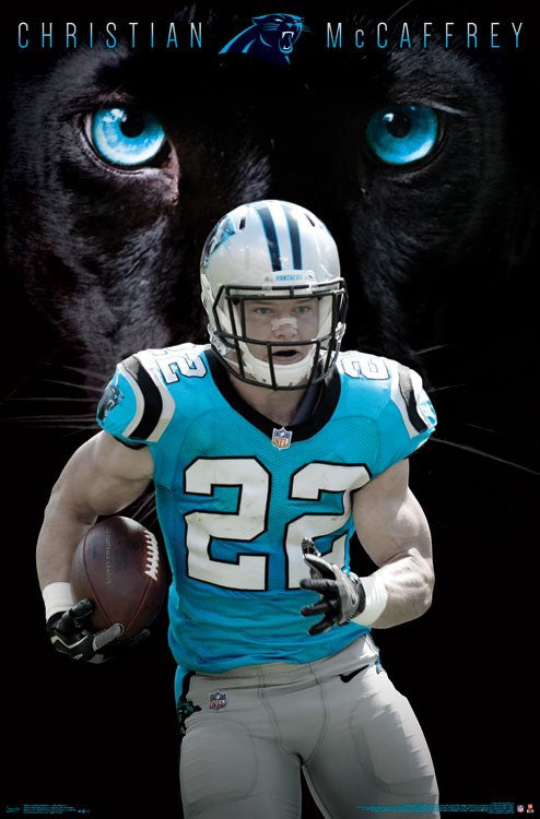 NFL Carolina Panthers Painting Canvas - Mccaffrey Christianmccaffrey C -  Ducicanvas