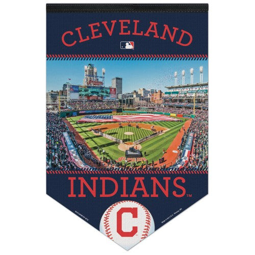 Cleveland Indians Official Progressive Field Gameday Premium Felt Collector's Banner - Wincraft