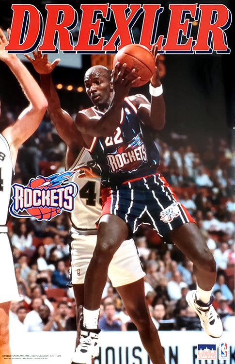Champion NBA 50th Anniversary Authentic Houston Rockets Clyde Drexler Jersey