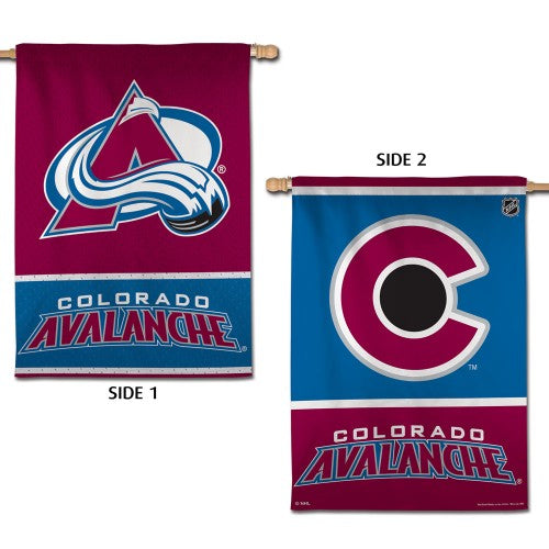 Colorado Avalanche Official NHL Hockey 2-Sided Vertical Flag Wall Banner - Wincraft Inc.