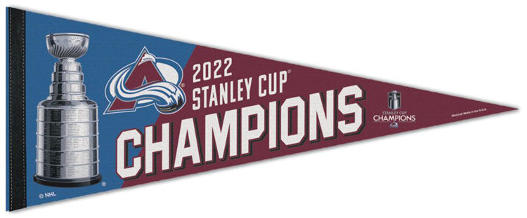 Colorado Avalanche 2022 NHL Stanley Cup Champions Premium Felt