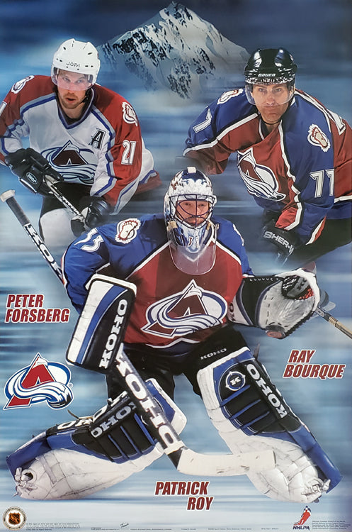 Mike Ricci & Patrick Roy Colorado Avalanche Stanley Cup Finals 1996