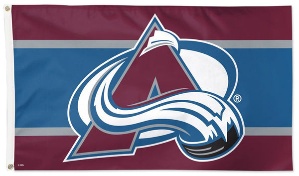 Colorado Avalanche Stripe-Style Official NHL Hockey Team Deluxe-Edition 3'x5' Banner FLAG - Wincraft Inc.