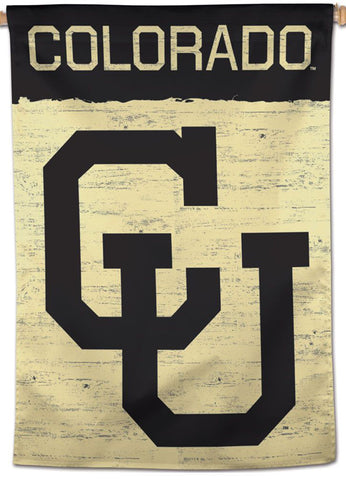 University of Colorado Buffaloes Retro-CU-Style Official NCAA Premium 28x40 Wall Banner - Wincraft Inc.