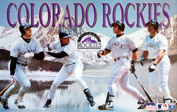 Colorado Rockies "Super Sluggers" Poster (Walker, Castilla, Galarraga, Bichette) - Starline 1996
