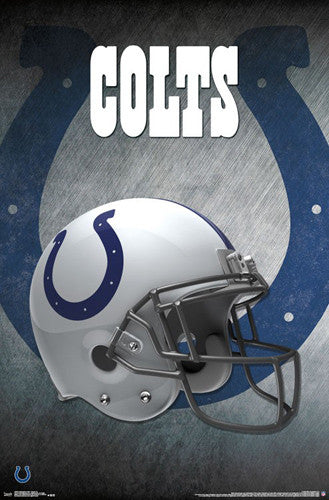 Indianapolis Colts Official NFL Football Team Helmet Logo Poster - Trends International