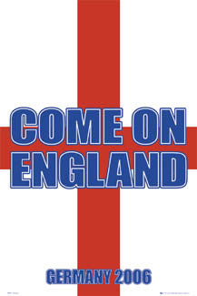 Team England Football "Come On England" Poster - GB Posters 2006