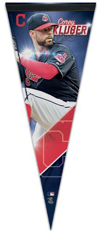 Corey Kluber Cleveland Indians Signature Series Premium Felt Collector's PENNANT - Wincraft