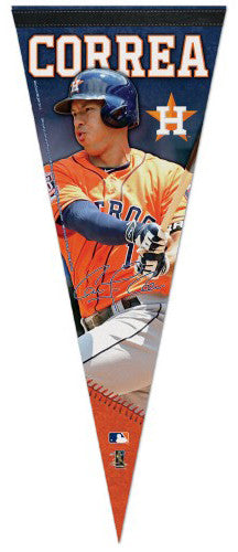 Carlos Correa "Signature Series" Houston Astros Official MLB Premium Felt Pennant - Wincraft Inc.