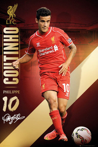 Philippe Coutinho "Signature Series" Liverpool FC EPL Action Poster - GB Eye (UK)