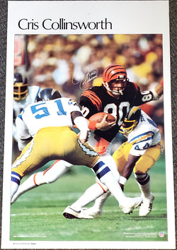 Cris Collinsworth "Superstar" Cincinnati Bengals Vintage Original NFL Poster - Sports Illustrated by Marketcom 1981