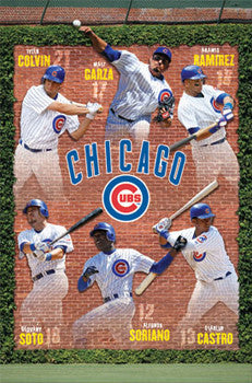 Chicago Cubs "Ivy Stars" (2011) Poster - Costacos Sports