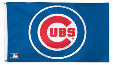 Chicago Cubs MLB Baseball Official 3'x5' Deluxe-Edition Team Flag - Wincraft Inc.