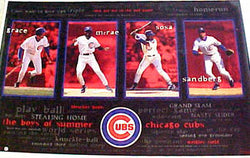 Chicago Cubs "Boys of Summer" Poster (Sandberg, Sosa, Grace, McRae) - Costacos 1997