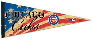 Chicago Cubs "Americana" Premium Felt Pennant - Wincraft