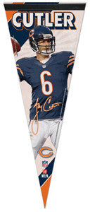 Jay Cutler "Signature Series" Premium NFL Felt Collector's Pennant (2012) - Wincraft