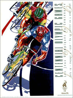 Atlanta 1996 Olympics Cycling "Velodrome" Official Event Poster - Fine Art Ltd.