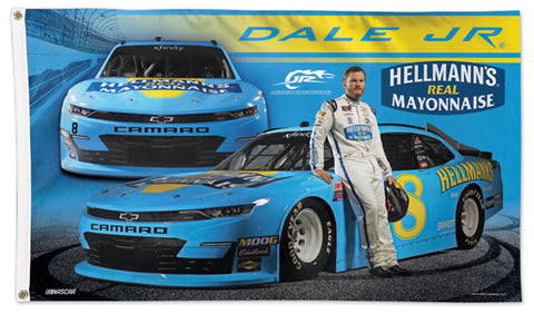 Dale Earnhardt Jr. NASCAR 2019 #8 Throwback Chevy Camaro Huge 3' x 5' Banner Flag - Wincraft Inc.