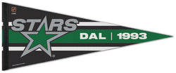 Dallas Stars "DAL 1993" NHL Reverse-Retro 2022-23 Premium Felt Collector's Pennant - Wincraft