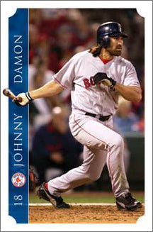 Johnny Damon "World Series Action" Boston Red Sox MLB Action Poster - Costacos 2005