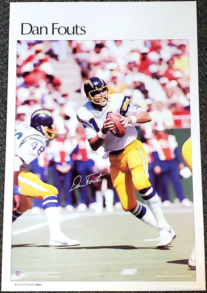 Dan Fouts 'Superstar' San Diego Chargers Vintage Original Poster - Sports  Illustrated by Marketcom 1981